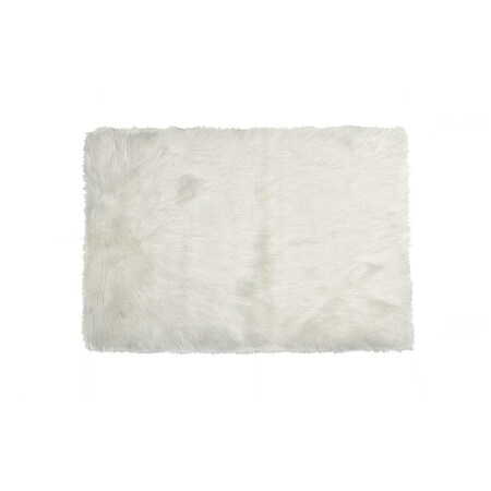 Palacedesigns 2 x 3 ft. Hudson Faux Fur Rectangular Rug - Off White PA3667431